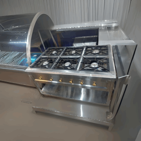 Stainless Steel High Pressure 6 Burner