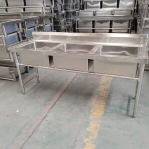 Stainless Steel Tripple Sink - Image 1