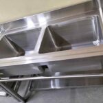 Commercial double sink