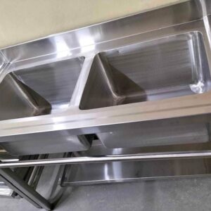Commercial double sink