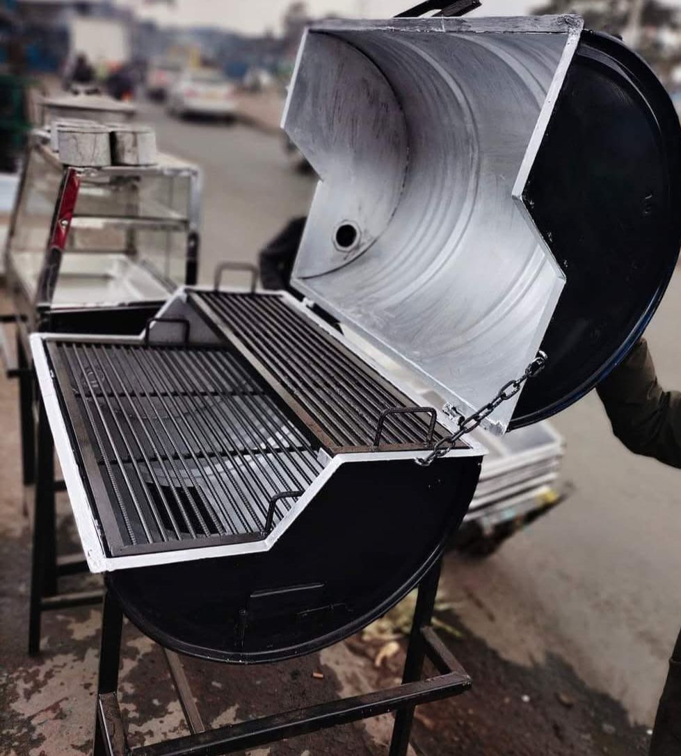 Galvanised Barbecue Charcoal Grill