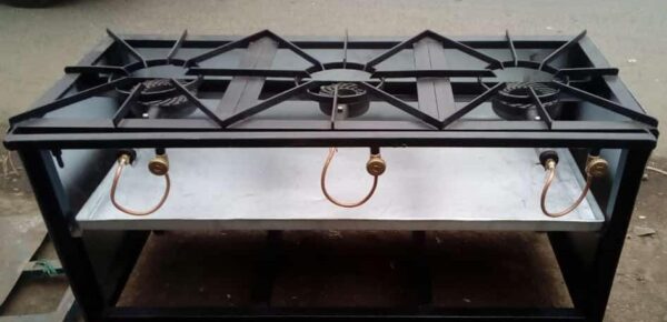 Mild Steel 3 Burner with Tray