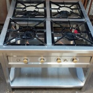 Stainless Steel 4 Burner
