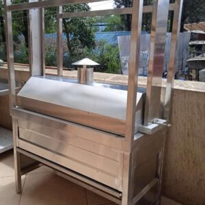 Stainless Steel Charcoal Grill with Hood